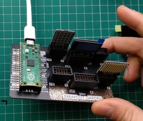 3 Boards Planted in the Garden Pico Breakout Garden with 3 display breakout boards